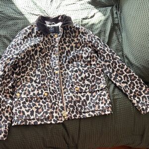 J. Crew women’s Leopard Print barn Jacket